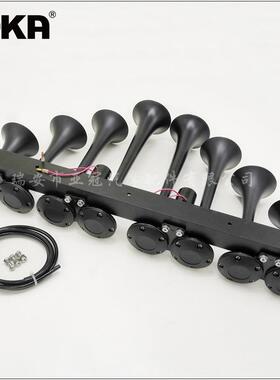 亚冠-A09S7A-D现12V单排AS097AB-八货管黑色镀铬电控气喇叭货B车