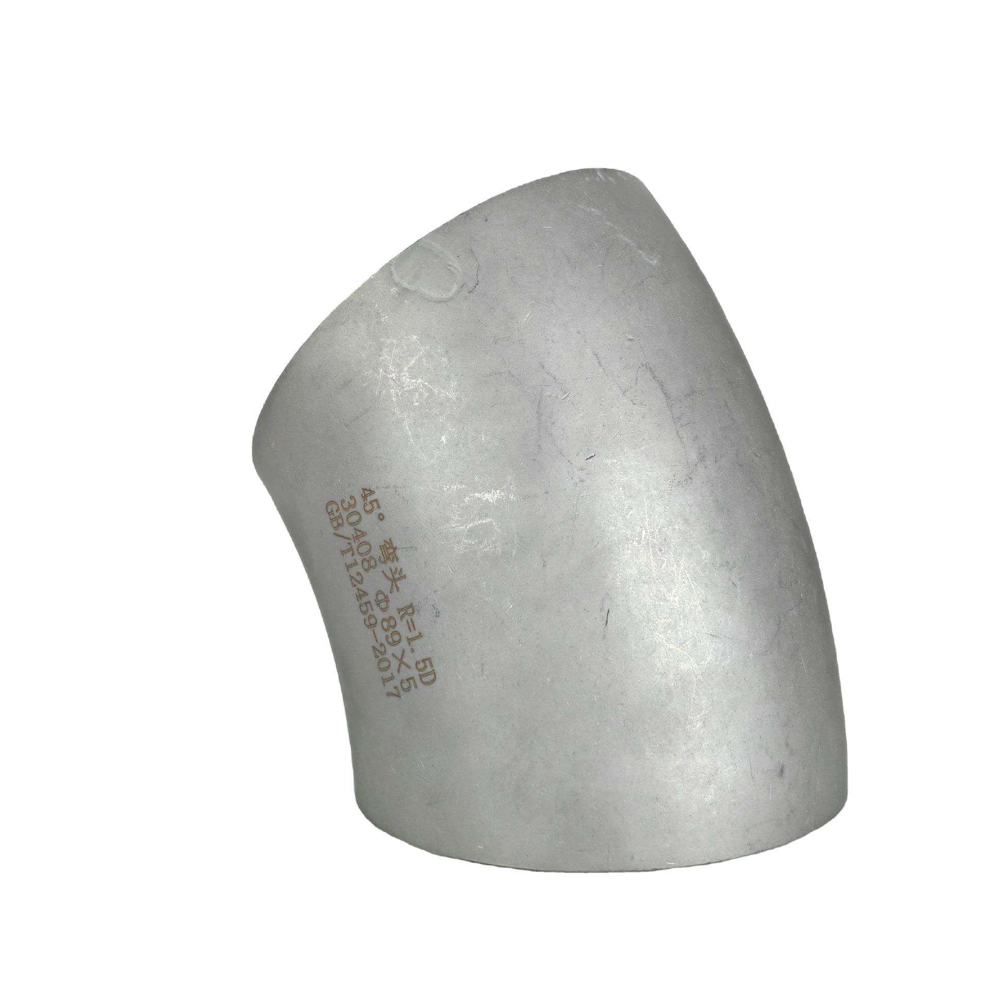 CNJ10551S430不钢弯头厂家45°不头锈钢冲压弯3锈16工业级不锈钢