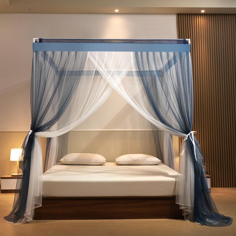 双纱廷落地蚊帐1家用卧宫室2025新款.5三开门公主XN-寻梦1米8层双