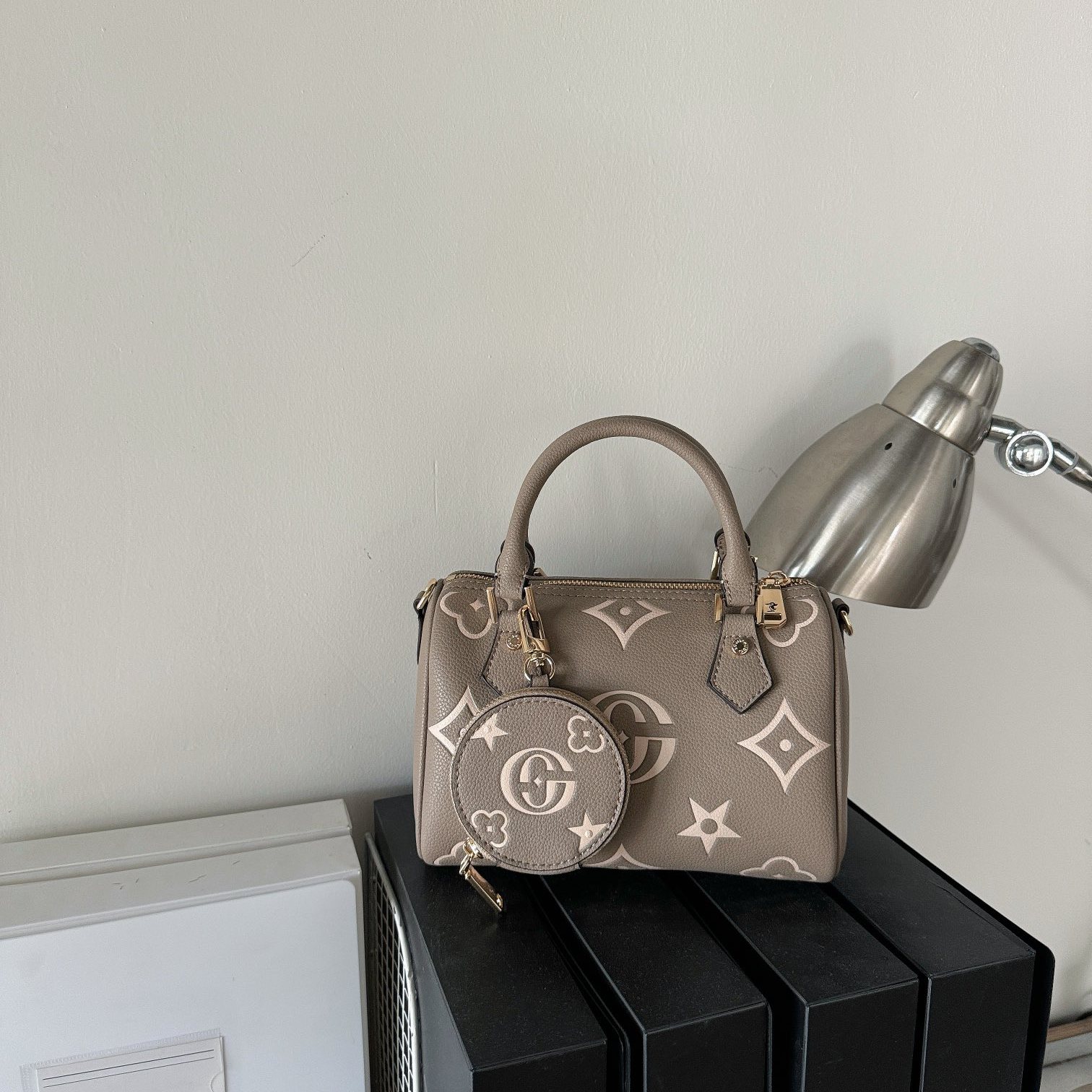 真皮波士顿包女时尚百搭手提包高级感单肩斜挎包手提小包枕头包包