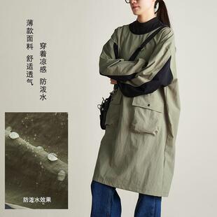 长袖防泼水围裙厨房画画理发师宠物咖啡烧烤饭店餐饮罩衣定制工服