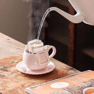 直销咖啡杯杯碟套装 新款 陶瓷杯子女高档精致高级感轻奢拿铁咖啡杯