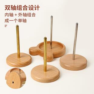 直销家用可旋转转动毛线轴 新款 手工编织工具织毛衣针毛线绕线轴