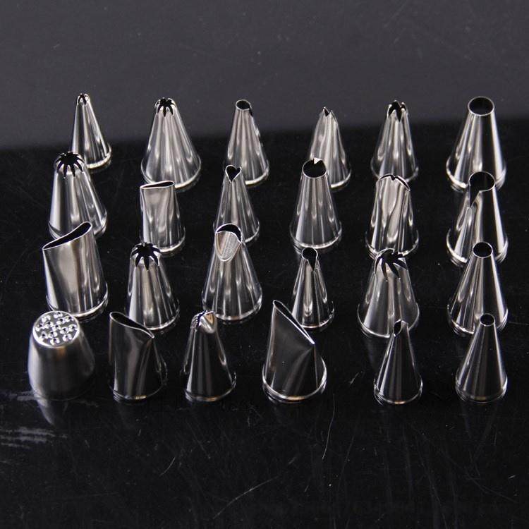 新款直销不锈钢裱花嘴套装 24头裱花嘴烘焙裱花工具泡芙奶油蛋糕,厨房/烹饪用具,裱花嘴/裱花枪/裱花袋,淘宝优惠券,粉丝福利购,淘宝优惠卷