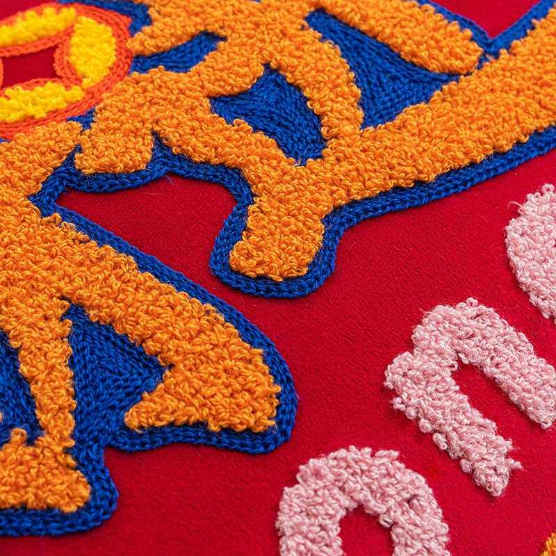 新款直销新款中式国潮抱枕套个性中国风新年靠垫靠枕喜庆兔年沙发