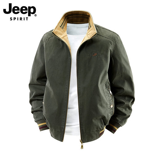 JEEPSPIRIT双面穿夹克男士秋款