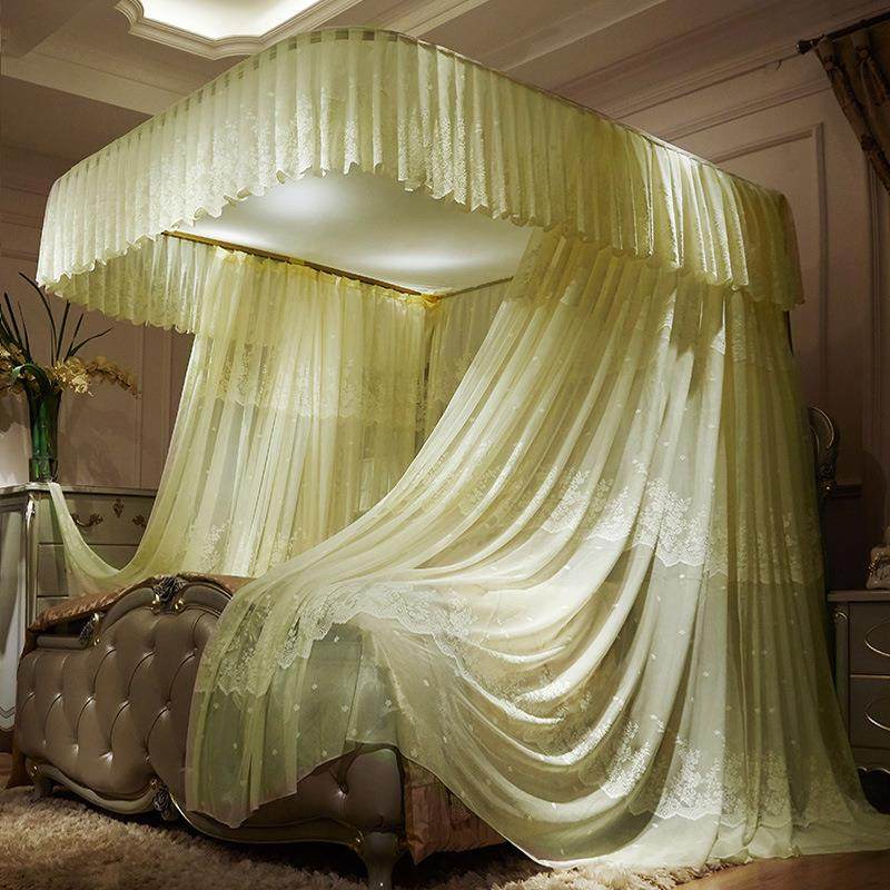 蚊帐家用1.8m/1.5米床加密加厚u型轨道导轨u形支架落地宫廷公主风,床上用品,蚊帐,淘宝优惠券,粉丝福利购,淘宝优惠卷