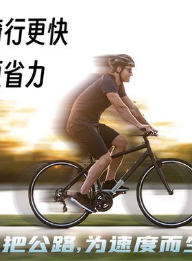 百琦（Batch） Fitness 铝合金车架内走线城市平把公路自行车成人