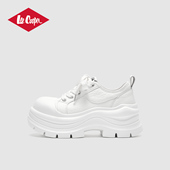 Cooper厚底单鞋 时尚 女2026新款 Lee 春季 增高百搭小白鞋 轻便休闲鞋