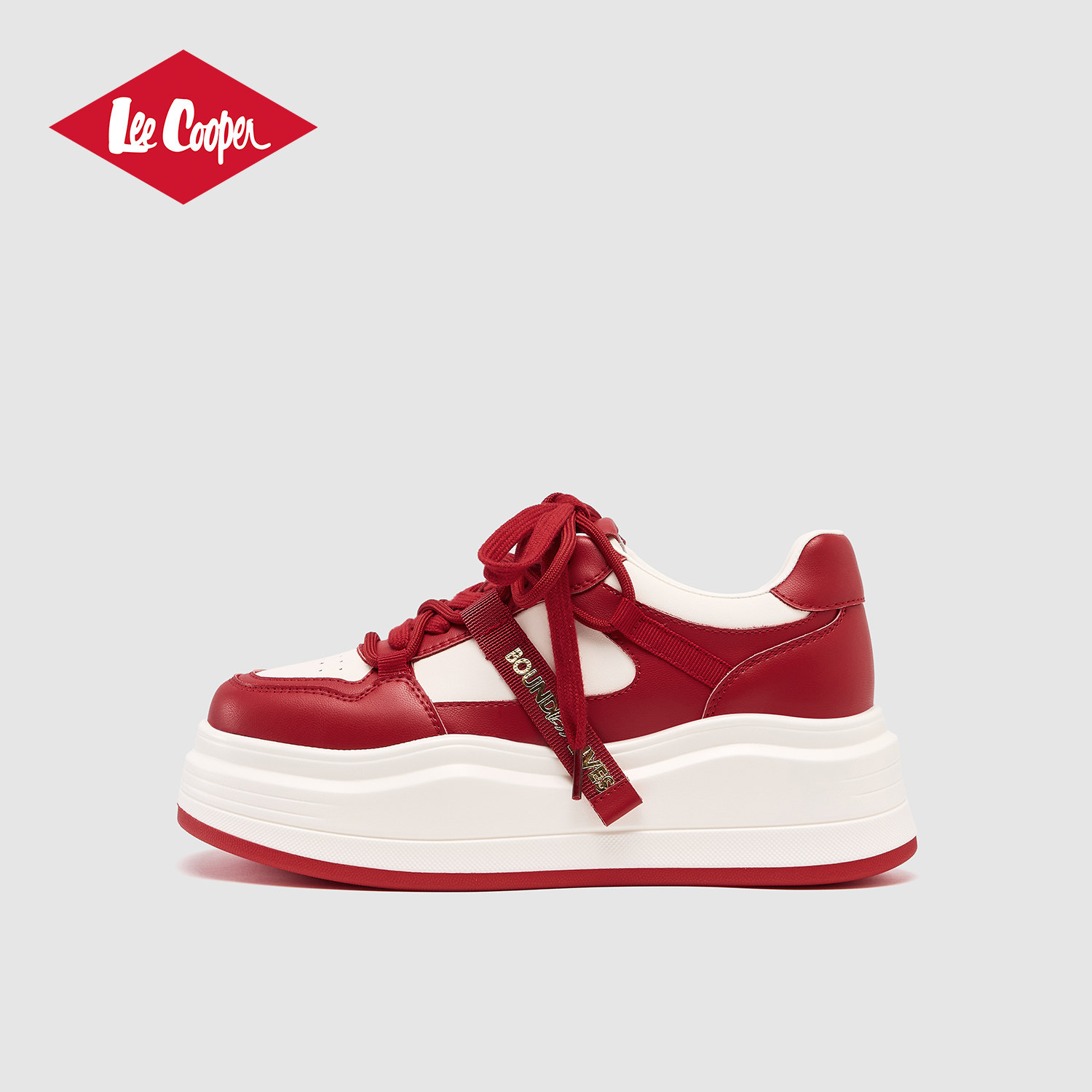 LeeCooper【新年鸿运】板鞋女2026年新款春季婚鞋厚底内增高女鞋,女鞋,休闲板鞋,淘宝优惠券,粉丝福利购,淘宝优惠卷