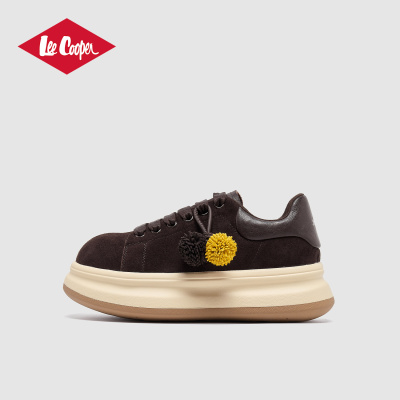 Lee Cooper厚底板鞋女款2025新款秋季增高运动鞋百搭时尚休闲鞋