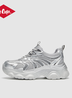 Lee Cooper2026春季新款增高老爹鞋女潮流百搭舒适户外休闲运动鞋
