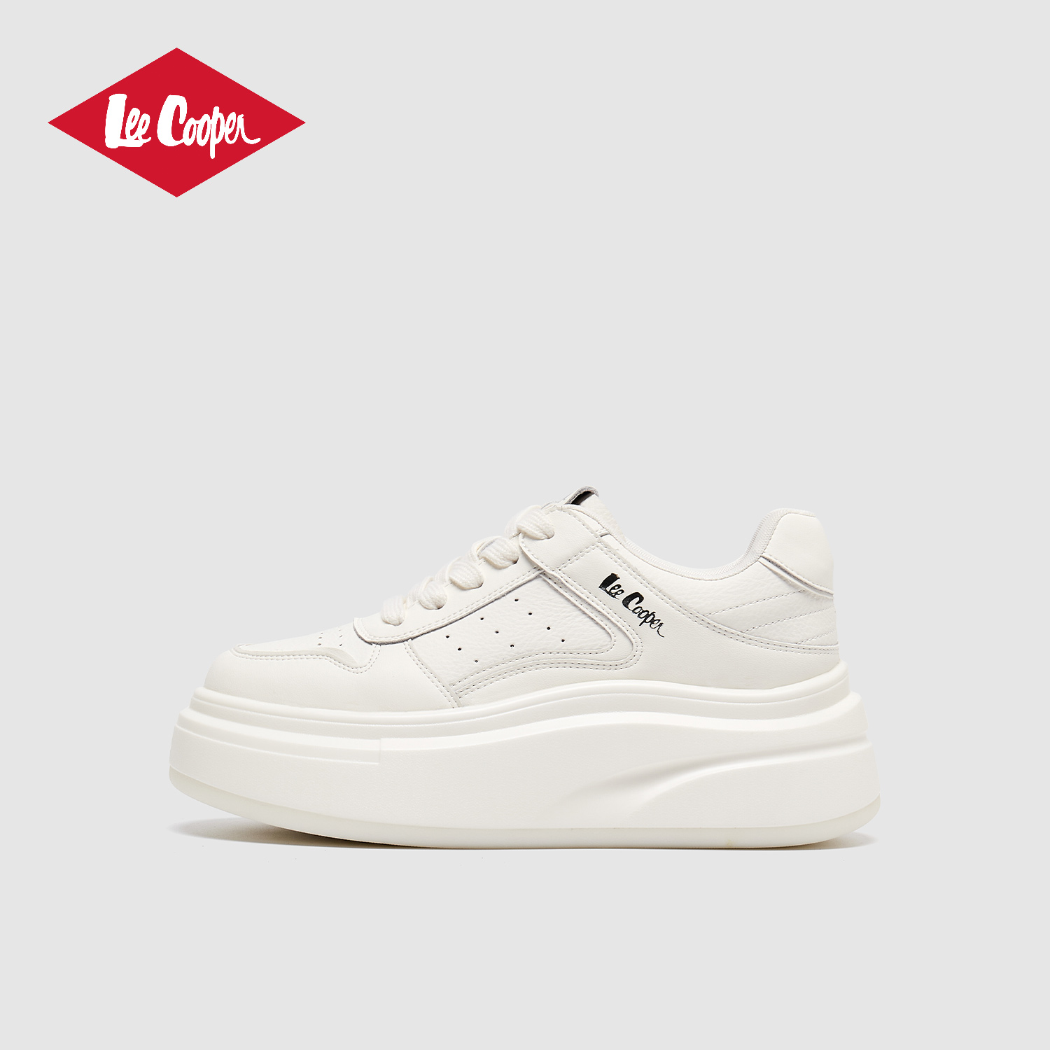 Lee Cooper厚底增高小白鞋女2025新款设计感运动休闲鞋百搭板鞋