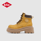 Cooper时尚 马丁靴女款 2025新款 Lee 秋季 户外休闲防滑增高牛仔女靴