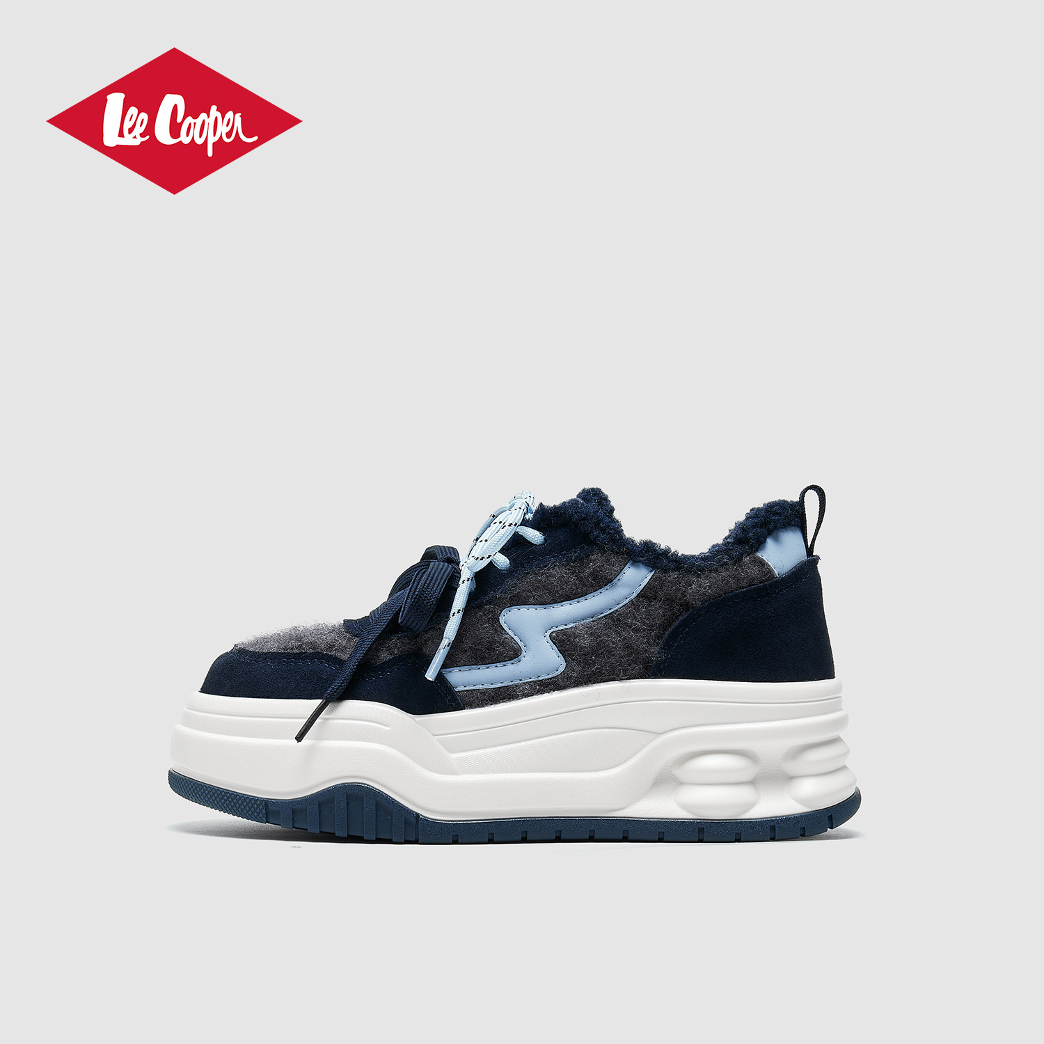 Lee Cooper复古休闲鞋女秋冬季2025新款厚底德训鞋女巨好看运动鞋