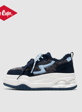 Lee Cooper复古休闲鞋女秋冬季2025新款厚底德训鞋女巨好看运动鞋