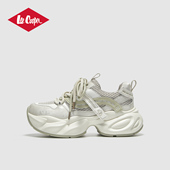 女复古银色户外休闲鞋 Lee 新款 厚底增高运动鞋 Cooper女鞋 2026春季