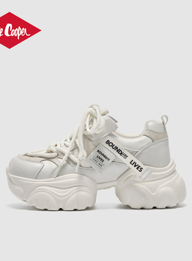 Lee Cooper2026春季厚底老爹鞋超火软底校园时尚百搭运动休闲鞋女