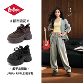 运动休闲鞋 子 女新款 时尚 孟子义同款 leecooper厚底增高老爹鞋
