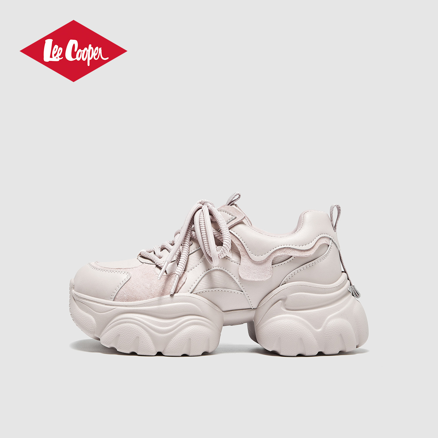 Lee Cooper6cm增高老爹鞋女2026春季松糕鞋百搭ins休闲运动小白鞋,女鞋,老爹鞋,淘宝优惠券,粉丝福利购,淘宝优惠卷