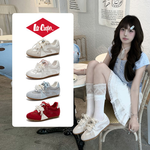LeeCooper内增高厚底德训鞋夏季