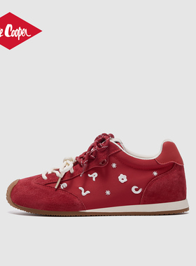 Lee Cooper2026年春季新款平底内增高百搭休闲鞋轻便学生运动单鞋