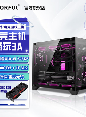 七彩虹 酷睿I5-14600KF RTX5070 245KF 游戏电脑DIY主机组装台式机电脑整机独显主机网吧网咖电竞吃鸡三角洲