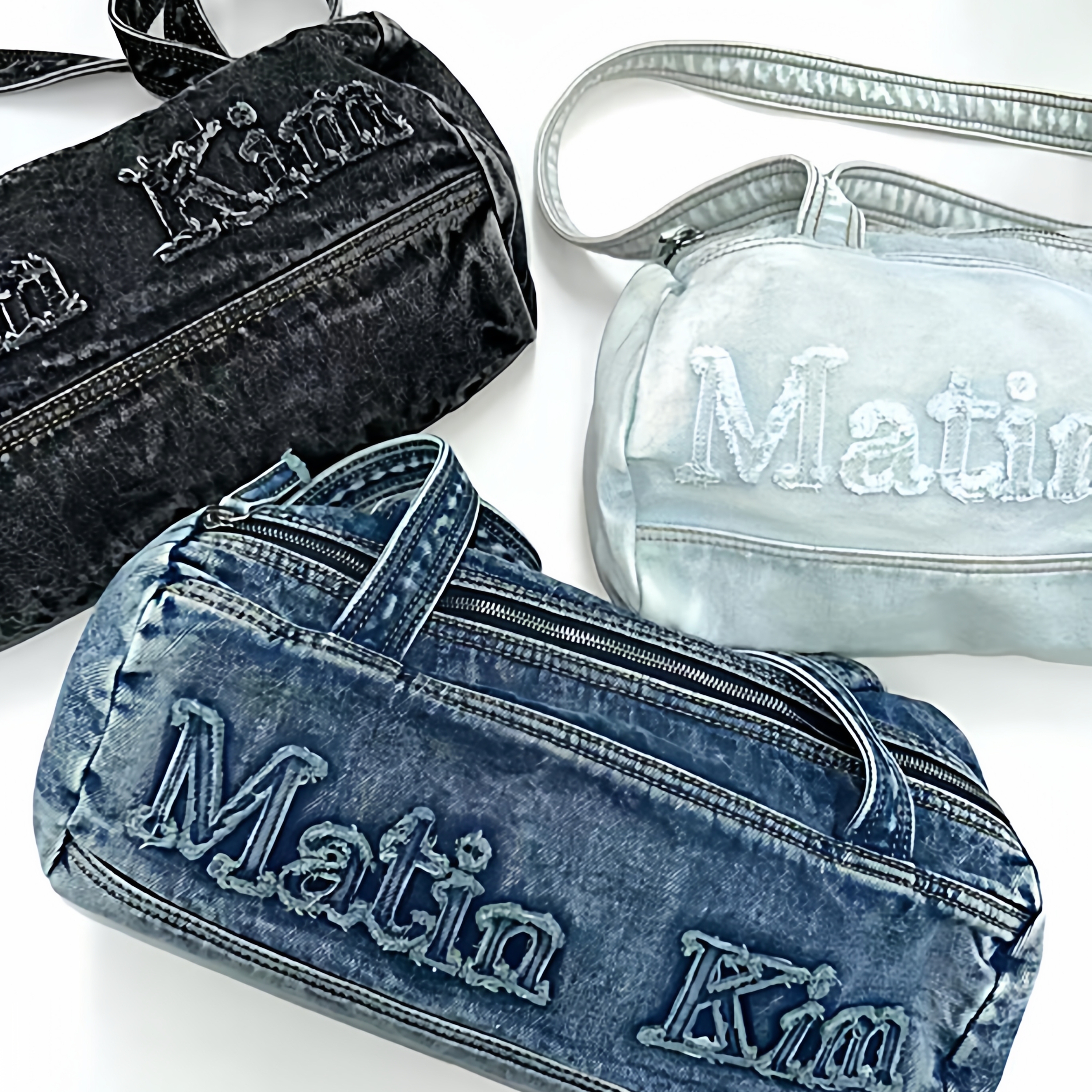 Matin牛仔布包保龄球包托特女包
