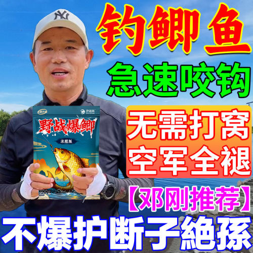 鲫鱼饵料野钓专用第一名主攻大板鲫黑坑散炮四季浓腥香钓鱼饵料