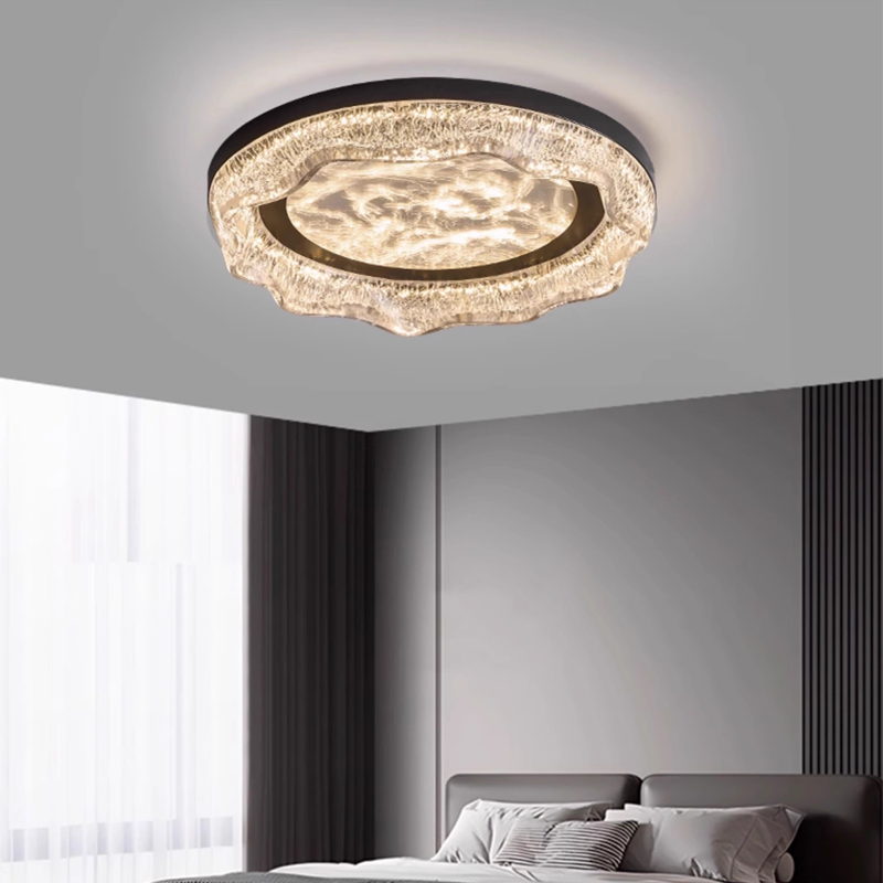 灯主人意式轻奢卧室吸顶灯现代创意高级感树脂云雾主卧房间护眼灯