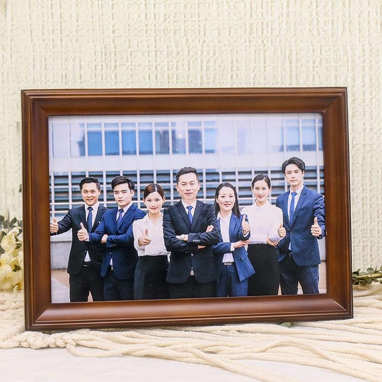 ?榫卯实台木质相框洗照片做成摆27寸6810a4大116框aF76T698M挂墙