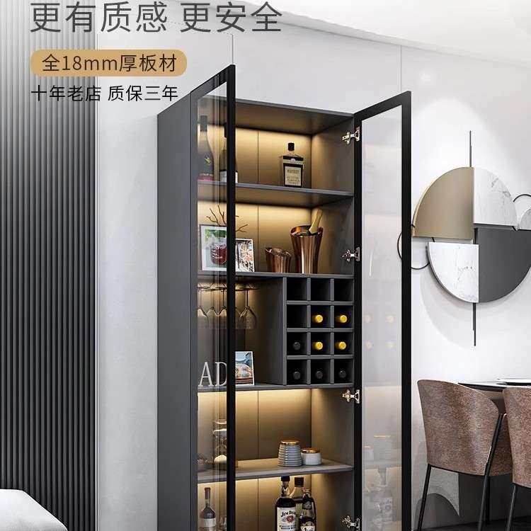 可玻璃酒985柜靠墙代简约客厅小酒柜现家用小型轻奢柜餐厅子定,住宅家具,酒柜,淘宝优惠券,粉丝福利购,淘宝优惠卷
