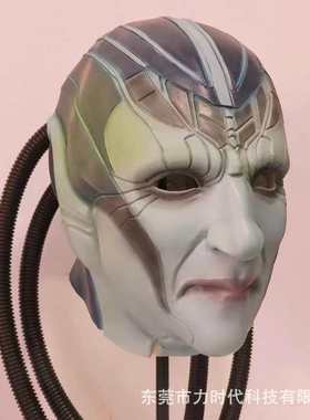 新款漫威蓝色精灵X战警天启头套 乳胶面具 万圣节周边搞怪系道具