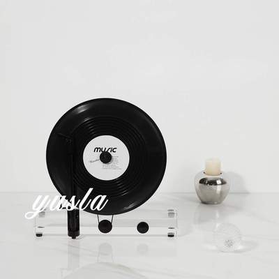 意式简约客厅电视柜书房柜酒柜留声机摆件酒店样板间玄关柜工艺品