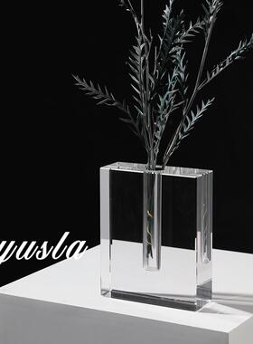 简约k9水晶客花厅茶干几花瓶餐厅吧ULW台件柜器别墅玄关柜摆软装