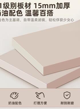 奶风餐边柜家厨房柜油子储物柜简茶约现代用靠墙一体备餐水柜HRzt