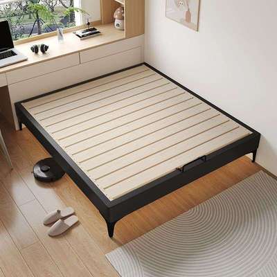 全音实木榻榻户米无床头床榫架静燕尾排骨架床小型WMZ可任意尺寸