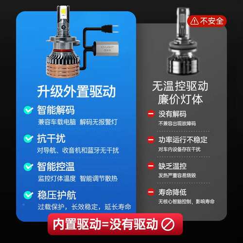汽车黑武士灯泡H1H大1H71远RJL近一体h聚光白4光9005改装