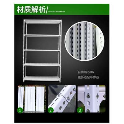 货架架F7566S8T板角钢展示架家用物架轻型中型货库房货架服铁装置