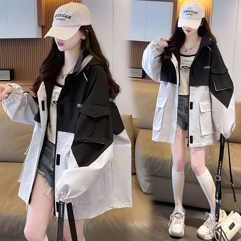 美式冲锋衣2024秋季新款宽松大码高级设计感胖MM工装夹克外套女,女装/女士精品,常规大码外套,淘宝优惠券,粉丝福利购,淘宝优惠卷