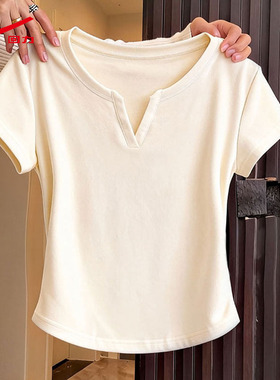 ZH回力短袖t恤女装2026新款夏季正肩体恤胖mm遮肉休闲显瘦上衣