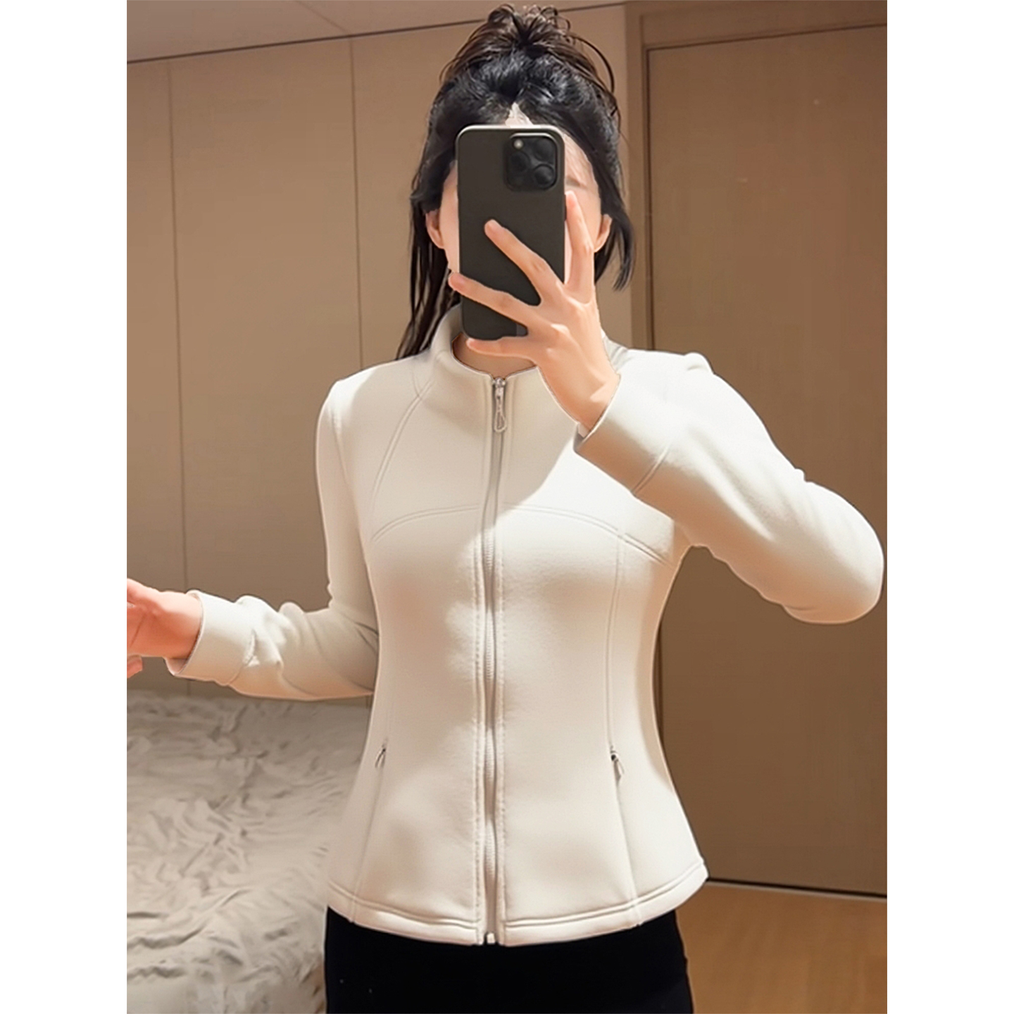 回力立领双面绒外套女2025新款