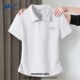 t恤女2026新款 夏薄款 正肩短袖 回力polo衫 收褶显瘦跑步运动体恤衫