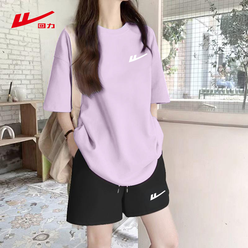 ZH回力休闲套装女夏季2025新款
