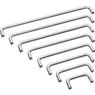 抽屉小拉手 柜门门把手 304不锈钢整体橱柜拉手孔距64mm80mm90mm