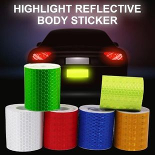5cm*300cm Car Reflective Tape Safety Warning Car Decoration