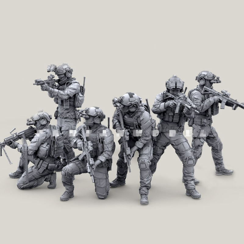 极速1/35 Resin Figure Model Assembly Kit U.S. Navy SEALs 6 P