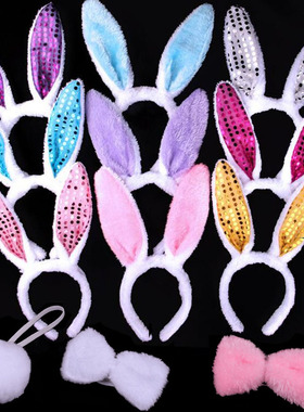 Dewasa Anak-anak Lembut Wanita Berbulu Kelinci Telinga Kelin