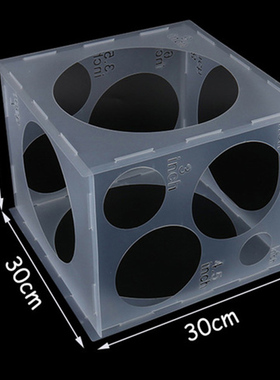 11Holes Plastic Balloon Sizer Box Balloons Size Measurement
