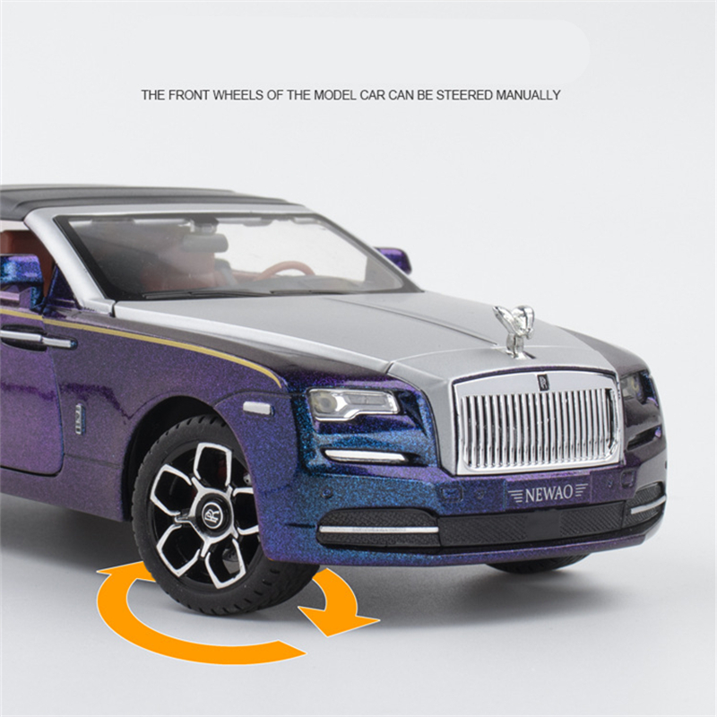 极速1:24 Rolls Royces Dawn Alloy Luxy Car Model Diecasts Met